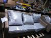 DESCRIPTION: (1) WICKER PATIO SET, COUCH AND 2 CHAIRS BRAND/MODEL: BETTER HOMES AND GARDENS INFORMATION: IVORY / GRAY CUSHIONS RETAIL$: $698.00 TOTAL - 3