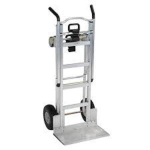 DESCRIPTION: (1) CONVERTIBLE HAND TRUCK BRAND/MODEL: COSCO #12312ABL1E INFORMATION: ALUMINUM RETAIL$: $202.99 EA SIZE: 800 LB CAPACITY QTY: 1