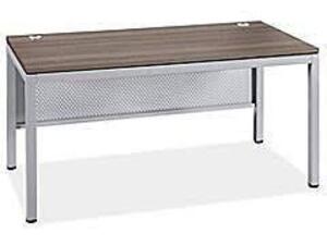 DESCRIPTION: (1) DOWNTOWN OFFICE DESKBRAND/MODEL: ULINE #H-7744INFORMATION: GRAY, MUST COME INSPECTRETAIL$: $745.00 EASIZE: 72" X 24" x 30"QTY: 1