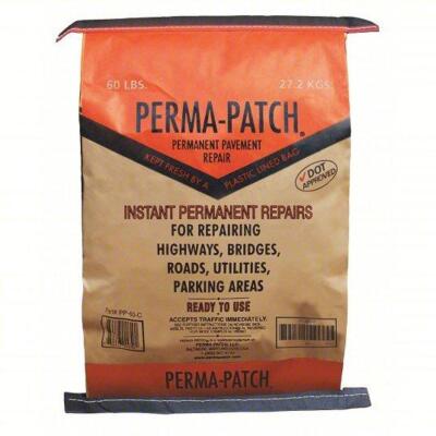 DESCRIPTION: (10) BAGS OF COLD PATCH BRAND/MODEL: PERMA-PATCH #3ZC17 INFORMATION: BLACK RETAIL$: $39.23 PER BAG SIZE: PP-60-C, LIMESTONE ASPHALT MIX,