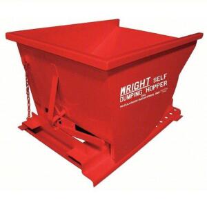 DESCRIPTION: (1) SELF DUMPING HOPPER BRAND/MODEL: WRIGHT #9LEZ2 INFORMATION: RED RETAIL$: $892.33 EA SIZE: 7 CU FT CUBIC FOOT CAPACITY, 44 3/4 IN OVER