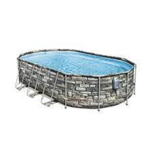 DESCRIPTION: (1) POWER STEEL POOL SET BRAND/MODEL: BESTWAY #56720E RETAIL$: $650.00 SIZE: 16 FT QTY: 1