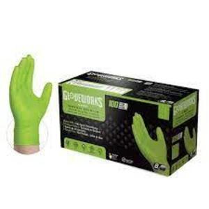 (5) BOXES OF (100) INDUSTRIAL LATEX DISPOSABLE GLOVES