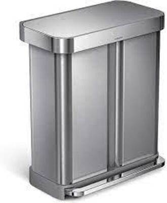 (1) DUAL COMPARTMENT TRASH CAN