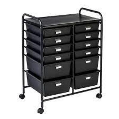 (1) MOBILE UTILITY CART WITH LOCKABLE WHEELS