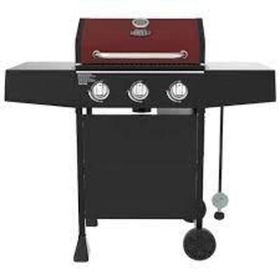 (1) 3 BURNER PROPANE GAS GRILL WITH SIDE BURNER