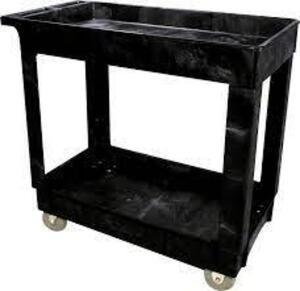 (1) PLASTIC TOP UTILITY CART