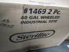 (2) PLASTIC WHEELED INDUSTRIAL TOTE - 2