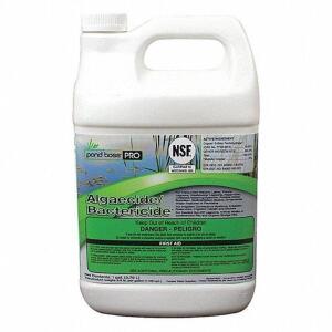 DESCRIPTION (1) LIQUID POND ALGAECIDE BACTERICIDE BRAND/MODEL POND BOSS PRO #38EF47 ADDITIONAL INFORMATION RETAILS FOR $100.00 SIZE 1 GALLON THIS LOT