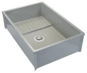 DESCRIPTION: (1) MOP BASINBRAND/MODEL: ZURN #Z1996INFORMATION: WHITERETAIL$: $196.00 EASIZE: 36" x 24" x 10"QTY: 1