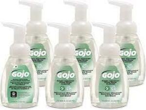 DESCRIPTION: (6) FOAM HAND CLEANER BRAND/MODEL: GOJO RETAIL$: $4.99 EA SIZE: 7.5 OZ QTY: 6