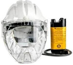 (1) 3M AIRSTREAM HEADGEAR-MOUNTED POWERED AIR PURIFYING RESPIRATOR