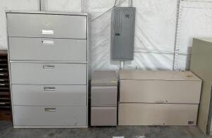 (4) FILING CABINETS AS SHOWN