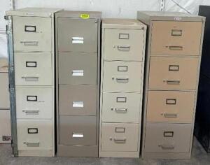 (4) FILING CABINETS AS SHOWN