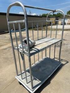 DESCRIPTION: MERCHANDISING UTILITY CART SIZE: 5'X20"X4'5" QTY: 1