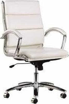 DESCRIPTION: (1) NERATOLI TASK CHAIR, OFFICE CHAIR BRAND/MODEL: ALERA #07T-0328503 INFORMATION: WHITE SIZE: FAUX LEATHER RETAIL$: $312.49 EA QTY: 1