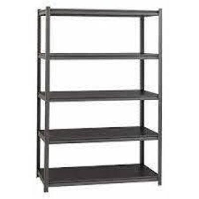 DESCRIPTION: (1) RIVETED STEEL SHELVING UNIT BRAND/MODEL: SPACE SOLUTIONS #20997 SIZE: 72X48X18 RETAIL$: $241.99 EA QTY: 1