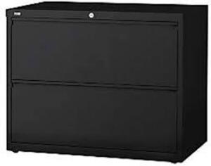 DESCRIPTION: (1) LATERAL FILE CABINET, 2 DRAWER BRAND/MODEL: LORELL INFORMATION: BLACK SIZE: 42" X 18.5" X 28" RETAIL$: $669.76 EA QTY: 1