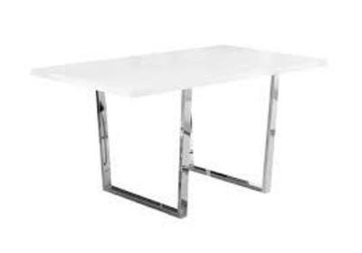 DESCRIPTION: (1) TABLE MANGER BRAND/MODEL: MONARCH SPECIALTIES #I1118 INFORMATION: WHITE SIZE: 59"L X 35.5" W X 30.25"H RETAIL$: $304.99 RS QTY: 1