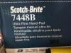 DESCRIPTION: (2) BOXES OF (60) ULTRA FINE HAND PAD BRAND/MODEL: SCOTCH-BRITE #7448B INFORMATION: CHARCOAL SIZE: 6" X 9" RETAIL$: $80.19 PER BOX QTY: 2 - 3