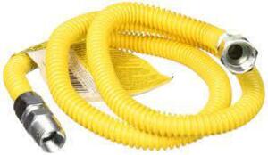 DESCRIPTION: (5) GAS FITTING HOSE BRAND/MODEL: BRASSCRAFT #CSSD54-48 INFORMATION: YELLOW SIZE: 48", 1/2" OD RETAIL$: $19.05 EA QTY: 5