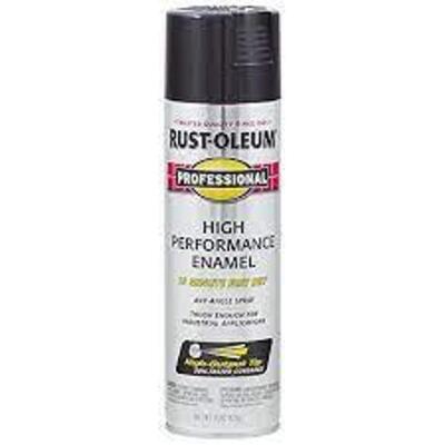 DESCRIPTION: (6) CANS OF HIGH PERFORMANCE ENAMEL BRAND/MODEL: RUST-OLEUM INFORMATION: GLOSSY BLACK #7579 SIZE: 15 OZ RETAIL$: $16.30 EA QTY: 6