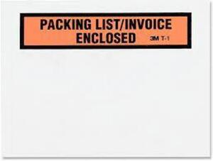 DESCRIPTION: (3) CASES OF (1000) TOP PRINT PACKING LIST ENVELOPES BRAND/MODEL: 3M #PLE-T1 PL INFORMATION: WHITE SIZE: 4.5" X 5.5" RETAIL$: $84.59 PER