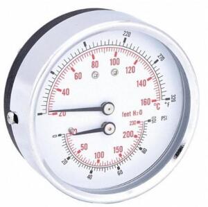 (4) PIC GAUGE BOILER GAUGE