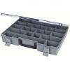 DESCRIPTION: (3) SMALL PARTS STORAGE SYSTEM BRAND/MODEL: PLANO MOLDING #437T79 INFORMATION: GRAY BOX WITH CLEAR LID, IMAGES ARE FOR ILLUSTRATION PURPO