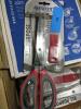 DESCRIPTION: (2) PAIRS OF ALL PURPOSE SHREDDER SCISSORS BRAND/MODEL: WESTCOTT INFORMATION: RED HANDLE SIZE: STAINLESS STEEL BLADES RETAIL$: $20.83 PER - 3