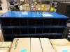 DESCRIPTION: (1) PIGEONHOLE BIN UNIT BRAND/MODEL: DURHAM MFG #45645033 INFORMATION: BLUE SIZE: 34 IN X 8 1/2 IN X 18 IN, 32 COMPARTMENTS RETAIL$: $158 - 3