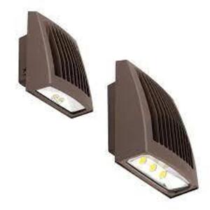 DESCRIPTION: (2) SLING LED WALL FIXTURE BRAND/MODEL: HUBBELL #SG1-40-4K-PCU INFORMATION: BLACK SIZE: 40 WATTS, 4000K RETAIL$: $259.91 EA QTY: 2