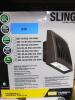 DESCRIPTION: (2) SLING LED WALL FIXTURE BRAND/MODEL: HUBBELL #SG1-40-4K-PCU INFORMATION: BLACK SIZE: 40 WATTS, 4000K RETAIL$: $259.91 EA QTY: 2 - 3