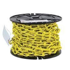 DESCRIPTION: (2) SPOOLS OF DOUBLE LOOP CHAIN BRAND/MODEL: CAMPBELL #PD0722087N INFORMATION: YELLOW SIZE: 50' RETAIL$: $47.95 EA QTY: 2