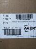 DESCRIPTION: (1) CASE OF (144) PERMANENT MARKERS BRAND/MODEL: AVERY #17887-400 INFORMATION: RED, MARKS-A-LOT SIZE: CHISEL POINT RETAIL$: $5.60 PER MAR - 2