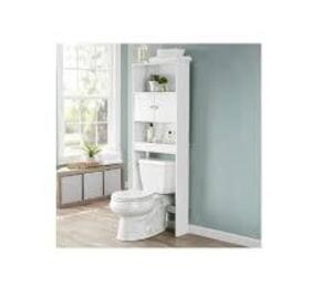 DESCRIPTION: (1) SPACE SAVER BATHROOM CABINET BRAND/MODEL: MAINSTAYS INFORMATION: WHITE SIZE: 23" RETAIL$: $50.00 EA QTY: 1