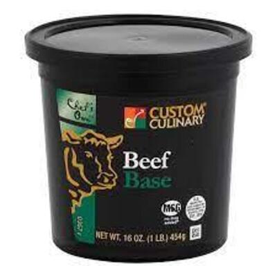 DESCRIPTION: (1) BEEF BASE BRAND/MODEL: CUSTOM CULINARY SIZE: 20 LB RETAIL$: $139.99 EA QTY: 1