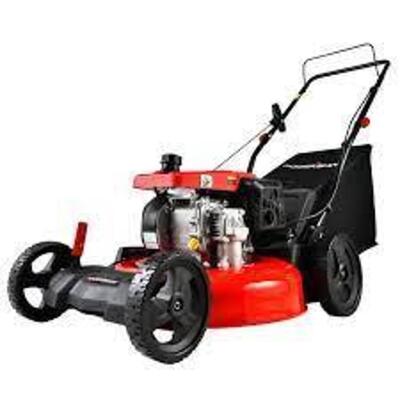 DESCRIPTION: (1) PUSH LAWN MOWER BRAND/MODEL: POWERSMART #DB2194PH INFORMATION: RED SIZE: 3-IN 1, 21" RETAIL$: $229.00 EA QTY: 1