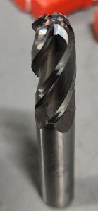 DESCRIPTION: (4) CARBIDE BALL END MILL BRAND/MODEL: HTC 135-4375 SIZE: 3/8" 1" LOC RETAIL$: $19.00 QTY: 4