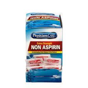 DESCRIPTION: (2) BOXES OF (50) PACKETS OF (2) TABLETS OF NON ASPIRIN PAIN RELIEVER BRAND/MODEL: PHYSICIANS CARE SIZE: 500 MG RETAIL$: $12.24 EA QTY: 2