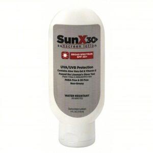 DESCRIPTION: (12) SUNSCREEN LOTION BRAND/MODEL: SUNX 30 SIZE: 4 FL OZ RETAIL$: $4.02 EA QTY: 12