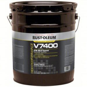 DESCRIPTION: (1) HIGH GLOSS INTERIOR EXTERIOR PAINT BRAND/MODEL: RUST-OLEUM #2ZLR6 INFORMATION: YELLOW SIZE: 5 GALLON RETAIL$: $496.26 QTY: 1