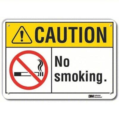 DESCRIPTION: (2) NO SMOKING SIGN BRAND/MODEL: BRADY #48WN15 SIZE: 10X14 RETAIL$: $25.24 EA QTY: 2