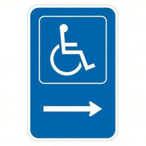 DESCRIPTION: (2) HANDICAP PARKING SIGN BRAND/MODEL: BRADY #484M50 SIZE: ALUMINUM 18X12 RETAIL$: $35.11 EA QTY: 2