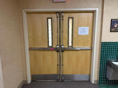 (2) - DOUBLE PUSH DOOR WITH SECURITY LOCK