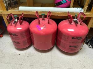 ASSORTED PRESSURIZED GAS TANKS