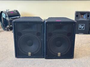 (2) - YAMAHA BR15 SPEAKERS