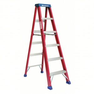 DESCRIPTION: (1) STEPLADDER BRAND/MODEL: WESTWARD #44YY19 INFORMATION: ORANGE SIZE: 6 FT LADDER HT, 5 STEPS, 300 LB, 40 3/8 IN BASE SPREAD, 21 7/8 IN