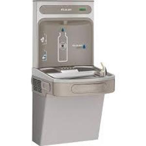 DESCRIPTION: (1) WATER DRINKING FOUNTAIN WITH BOTTLE REFILLER BRAND/MODEL: ELKAY #EZS8WSLK INFORMATION: GRAY RETAIL$: $1155.00 EA QTY: 1