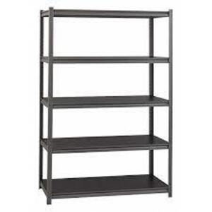 DESCRIPTION: (1) METAL SHELVING UNIT BRAND/MODEL: IRON HORSE #20997 INFORMATION: BLACK SIZE: 72X48X18 RETAIL$: $165.11 EA QTY: 1